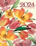  - Emma Bridgewater Golden Tulips Deluxe Diary 2024 - Spiral Bound