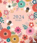 - Flowers & Bees Square Pocket Diary 2024