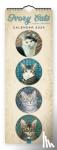 Anne, Lesley - Ivory Cats Slim Calendar 2024 (Art Calendar) - Original Flame Tree Publishing-Kalender Slimeline [Mehrsprachig] [Kalender]