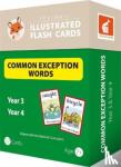 Books, Foxton, Townley, Kelley - Common Exception Words Flash Cards: Year 3 and Year 4 Words - Perfect for Home Learning - with 106 Colourful Illustrations