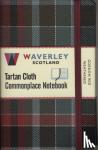 Waverley Scotland - Waverley (M): Gordon Red Weathered Tartan Cloth Commonplace Notebook