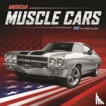 Browntrout - American Muscle Cars 2023 Square Foil Calendar