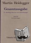 Heidegger, Martin - Gesamtausgabe Bd. 90. Zu Ernst Jünger - Abteilung: Hinweise Und Aufzeichnungen. Zu Ernst Junger