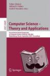  - Computer Science - Theory and Applications - Second International Symposium on Computer Science in Russia, CSR 2007, Ekaterinburg, Russia, September 3-7, 2007, Proceedings