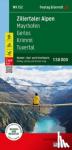  - Zillertal Alps, hiking, cycling and leisure map - Mayrhofen - Gerlos - Krimml - Tuxertal, mit Infoguide, APP, wasserfest und reißfest