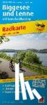 - Biggesee and Lenne, cycling map 1:50,000 - Radkarte mit Ausflugszielen, Einkehr- & Freizeittipps, Tourenvorschlägen