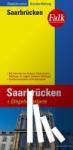  - Falk Stadtplan Extra Saarbrücken 1:20 000 - mit Ortsteilen von Forbach, Friedrichsthal, Püttlingen, St. Ingbert, Sulzbach