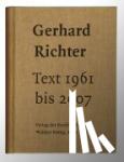 Richter, Gerhard - GERHARD RICHTER TEXT 1961 2007 PB - Schriften, Interviews, Briefe