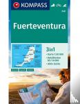 KOMPASS-Karten GmbH - KOMPASS Wanderkarte Fuerteventura 1:50 000 - 3in1 Wanderkarte 1:50000 mit Aktiv Guide und Detailkarten. Fahrradfahren. Surfen.