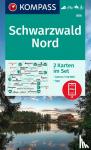  - KOMPASS Wanderkarten-Set 886 Schwarzwald Nord (2 Karten) 1:50.000 - inklusive Karte zur offline Verwendung in der KOMPASS-App. Fahrradfahren.
