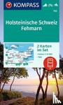  - KOMPASS Wanderkarten-Set 740 Holsteinische Schweiz, Fehmarn (2 Karten) 1:40.000 - inklusive Karte zur offline Verwendung in der KOMPASS-App. Fahrradfahren. Reiten