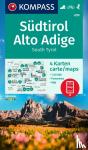  - KOMPASS Wanderkarten-Set 699 Südtirol, Alto Adige, South Tyrol (4 Karten) 1:50.000 - mit 1 Panorama, inklusive Karte zur offline Verwendung in der KOMPASS-App. Fahrradfahren. Skitouren.