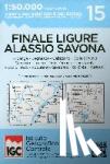  - IGC Italien 1 : 50 000 Wanderkarte 15 Albenga Alassio Savona