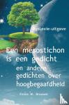 Brouwer, Emma W. - Een mesostichon is een gedicht - en andere gedichten over hoogbegaafdheid