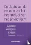 Bouichi, Adiba - De plaats van de eenmanszaak in het stelsel van het privaatrecht - Een dogmatisch en rechtsvergelijkende beschouwing over de Nederlandse discussie naar de plaats van de eenmanszaak in het stelsel van het privaatrecht