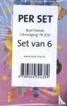 Interstat - Best Friends uitnodiging PK 929 / set van 6