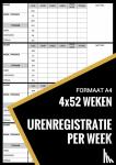 Boekjes, Urenregistratie - Urenregistratie / Urenstaat Boekje Wekelijks - voor Personeel, Werknemers, Medewerkers, ZZP, Freelancers (A4) - Tweejarige urenregistratie, 200+ weken - Voor: uren bijhouden, urenlijst, tijdregistratie