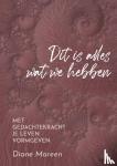 Mareen, Diane, Hagenaar, Aedith - Dit is alles wat we hebben - Met gedachtekracht je leven vormgeven