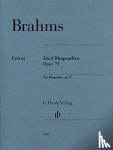 Brahms, Johannes - Zwei Rhapsodien op. 79 für Klavier zu zwei Händen