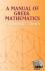 A Manual of Greek Mathematics