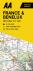 AA Road Map France, Belgium...