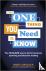 The One Thing You Need to K...