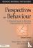 Perspectives on Behaviour -...